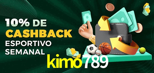 10% de bônus de cashback na kimo789